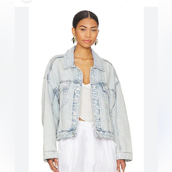 Blank NYC Light Blue Jean Jacket - Picture 1 of 8